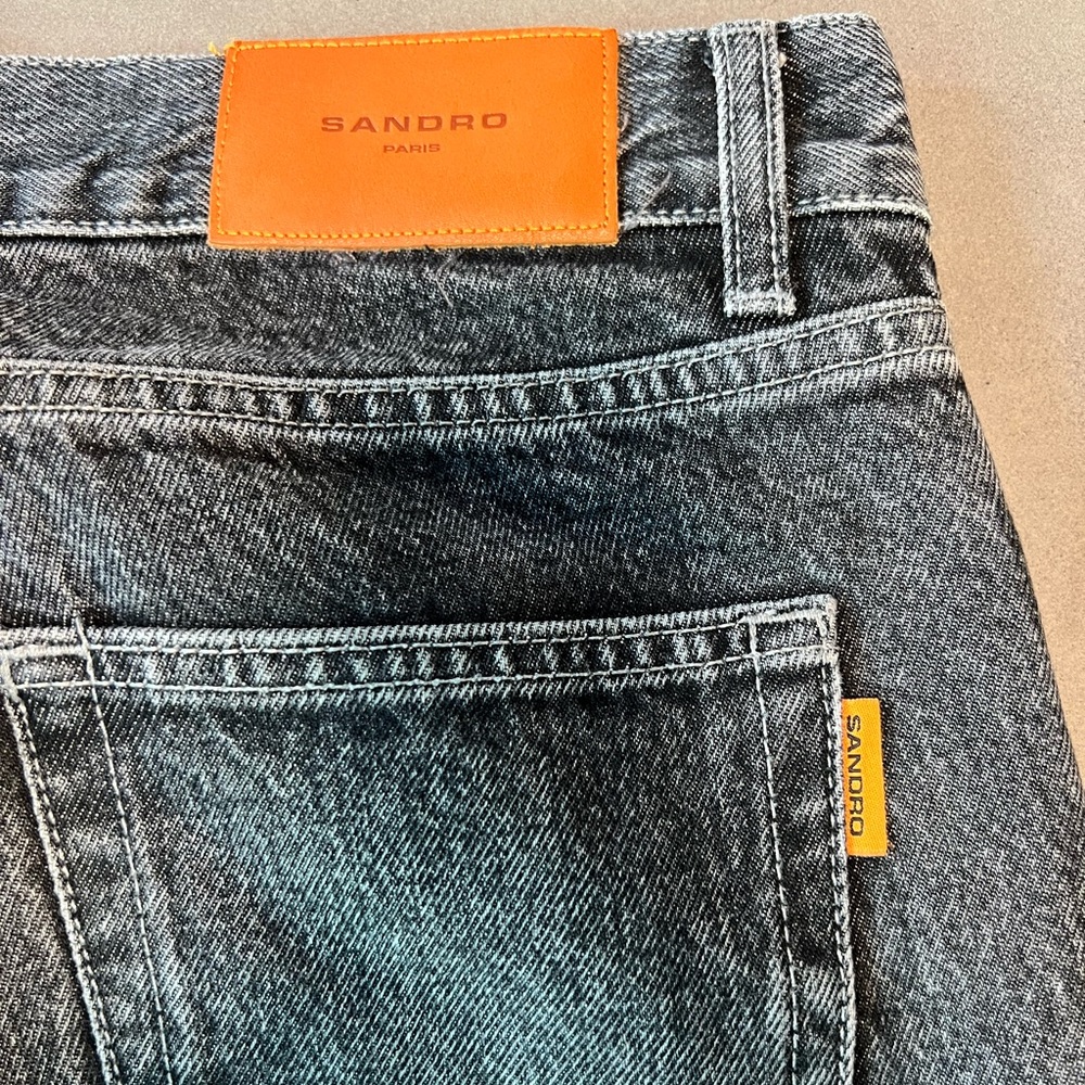 Sandro Distressed Grey Jeans